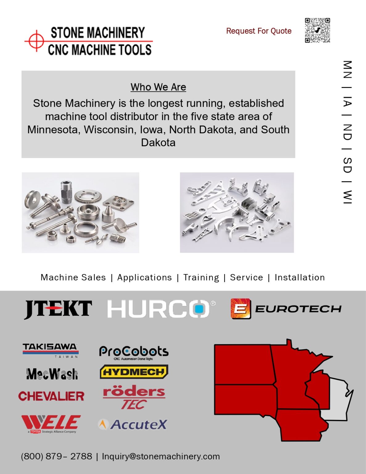 Our Line Card - Stone Machinery - Machine Tool Distributor
